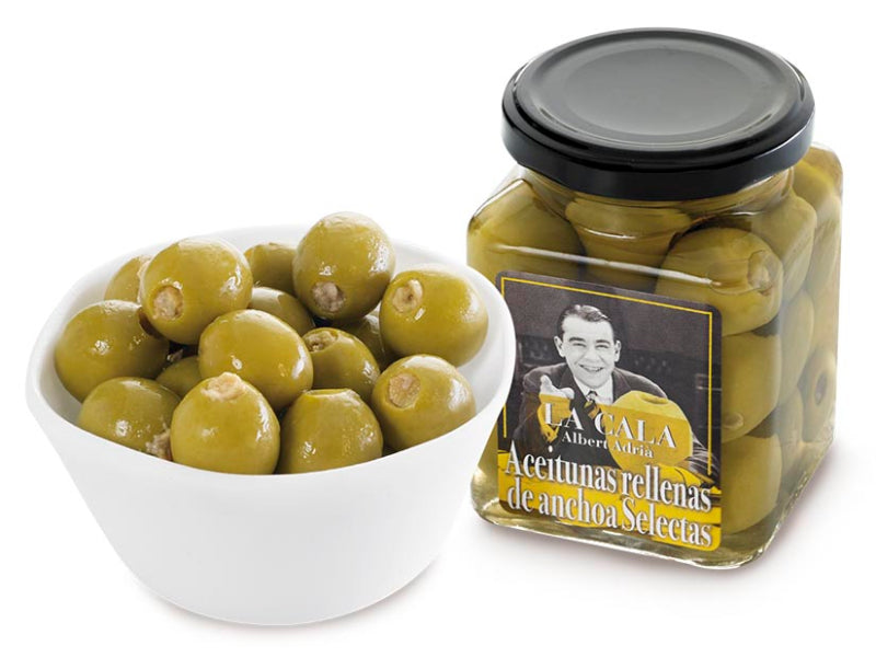 ACEITUNAS RELLENAS DE ANCHOAS SELECTAS LA CALA DE ALBERT ADRIA