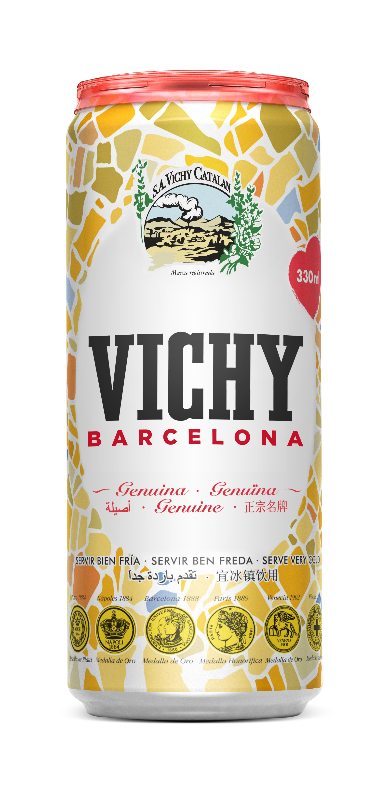 AGUA CON GAS Lata Sleek NeoPack GENUINA 0,33L