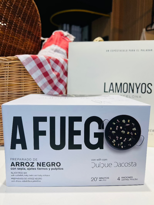 ARROZ NEGRO PARA 4 PERSONAS BY QUIQUE DACOSTA