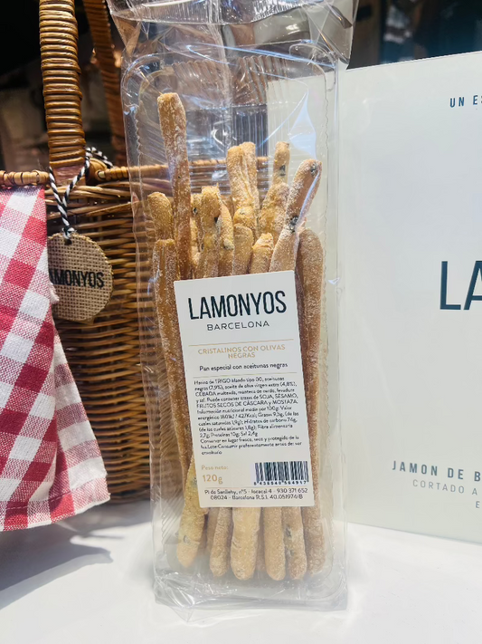 BASTONES CRISTALINOS CON OLIVAS NEGRAS LAMONYOS