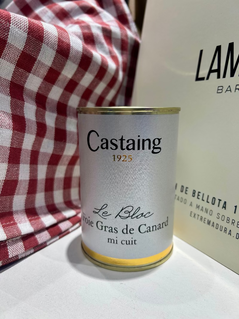 BLOC FOIE GRAS PATO MI-CUIT SEMI CONSERVA CASTAIGN_lamonyos
