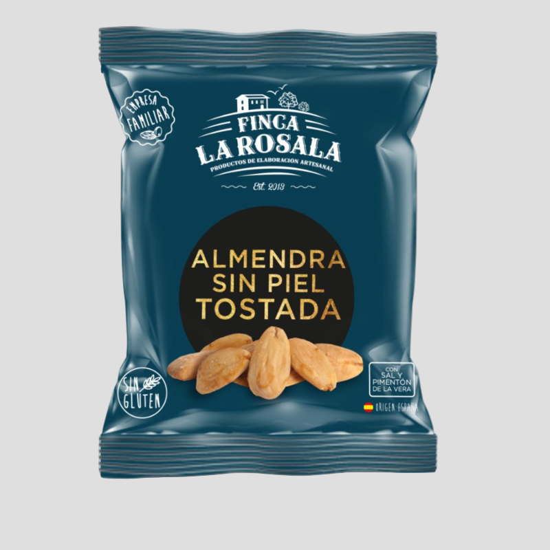 BOLSA ALMEDRA VALENCIA REPELADA AOVE Y SAL 25gr.