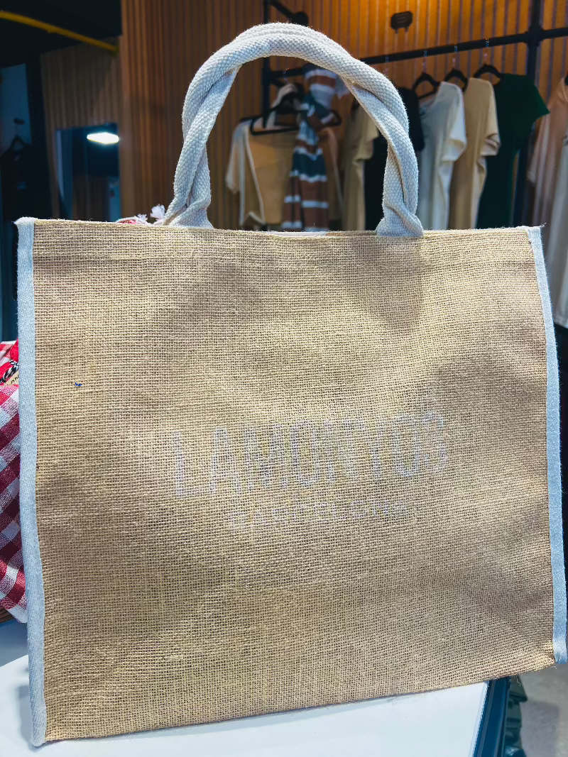 BOLSA YUTE RIBETE BEIGE LAMONYOS