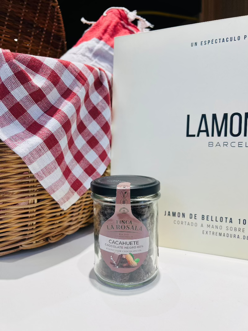 CACAHUETE CHOCOLATE NEGRO 60% Y SAL TARRO 