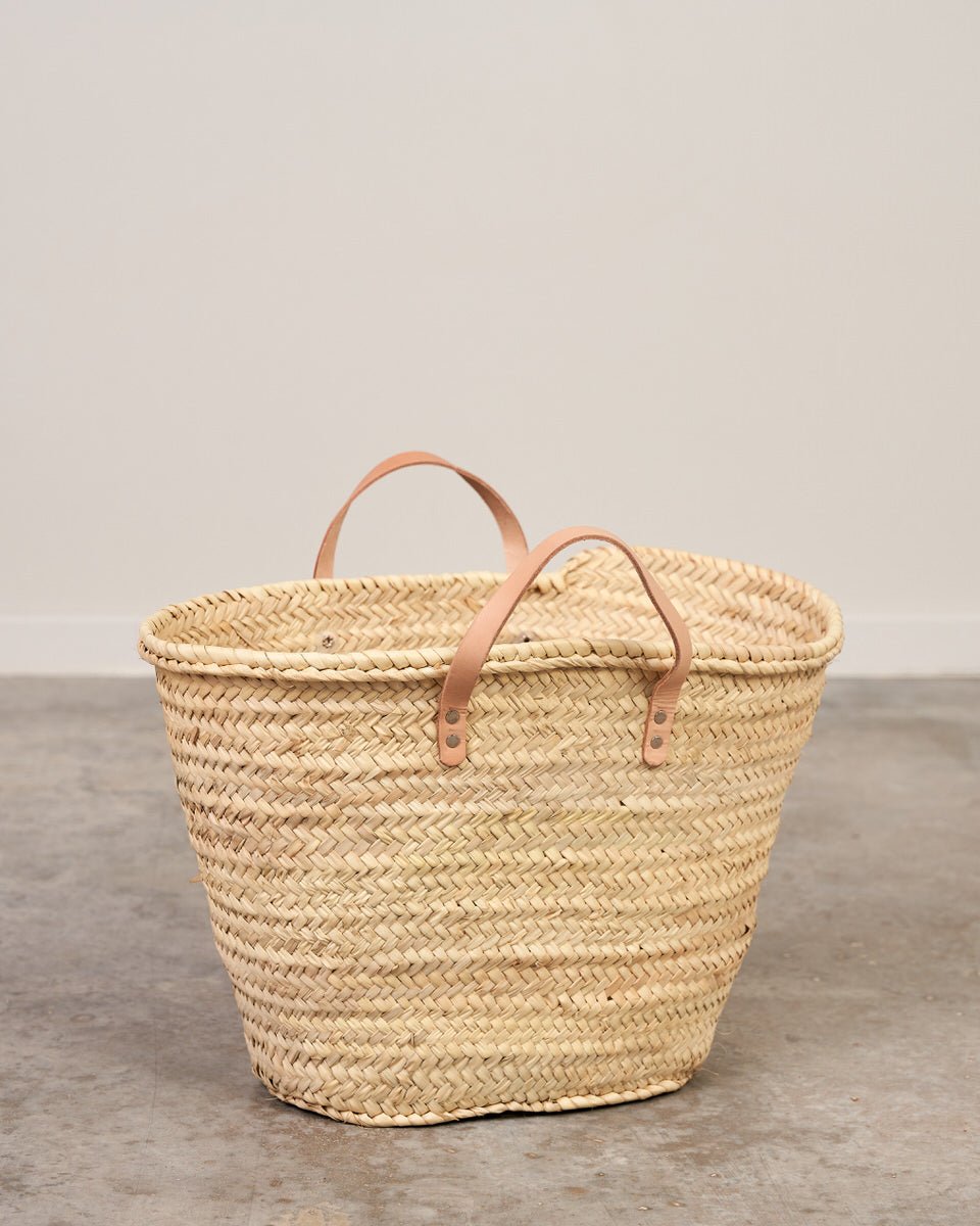 CAPAZO DE PALMA HECHO A MANO CON ASAS BEIGE LAMONYOS