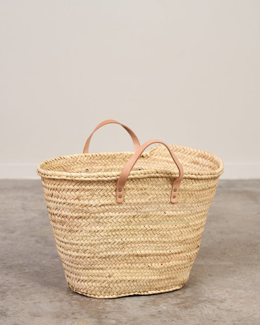 CAPAZO DE PALMA HECHO A MANO CON ASAS BEIGE LAMONYOS