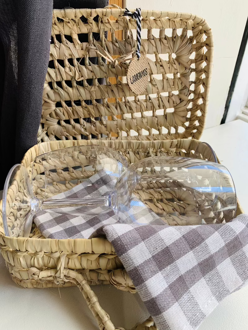 CESTA PEQUEÑA MALETIN DE PALMA PARA PICNIC LAMONYOS_2
