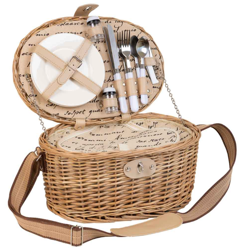 CESTA PICNIC NATURAL PALABRAS 2 SERVICIOS