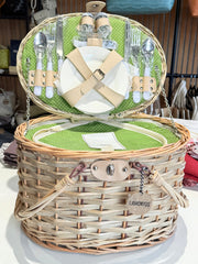 CESTA PICNIC NATURAL TOPOS VERDE 2 SERVICIOS ASAS RIGIDAS LAMONYOS