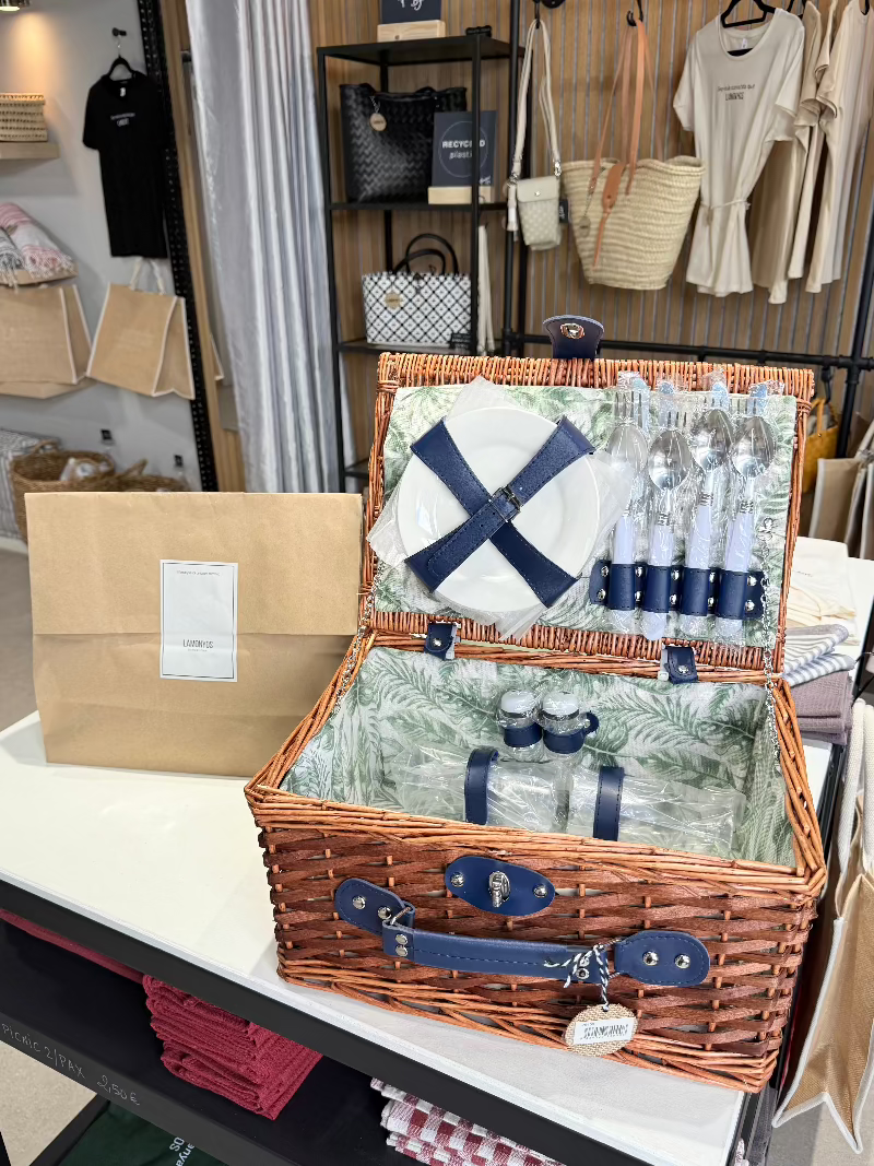 CESTA PICNIC PALMERAS VERDE 4 SERVICIOS_2