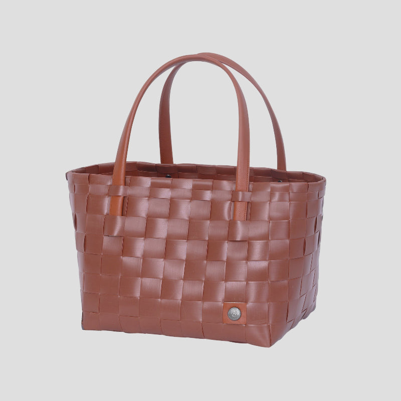 COLOR MATCH PICNIC SHOPPER AUTUMN BROWN HANDED BY_LAMONYOS