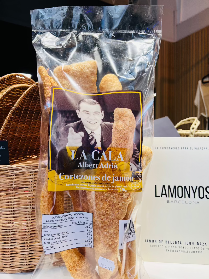 CORTEZON-CANAPE DE JAMON IBERICO LA CALA DE ALBERT ADRIA