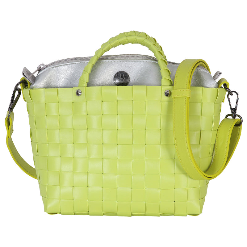 DASH HANDBAG PICNIC BRIGHT GREEN HANDED BY