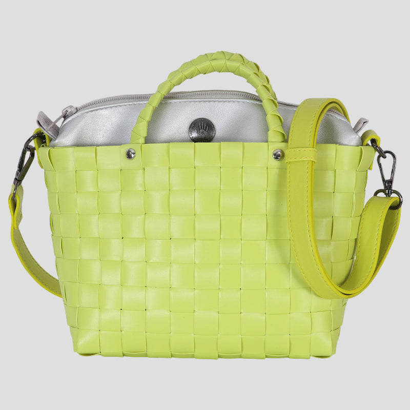 DASH HANDBAG PICNIC BRIGHT GREEN HANDED BY