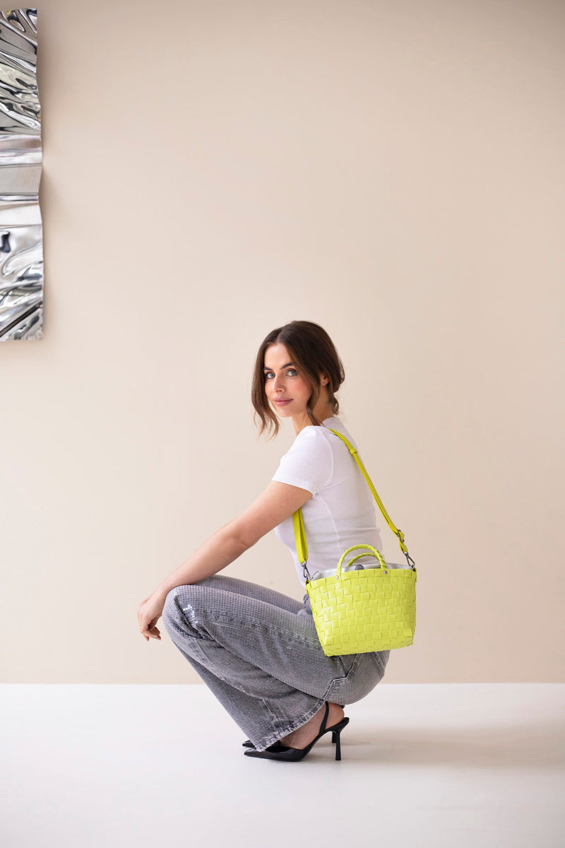 DASH HANDBAG PICNIC BRIGHT GREEN HANDED BY_2