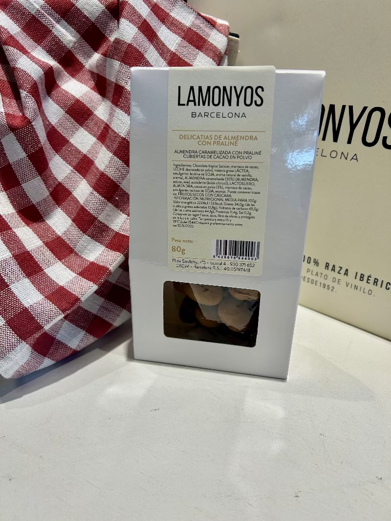 CATANIAS ALMENDRA CON PRALINÉ LAMONYOS
