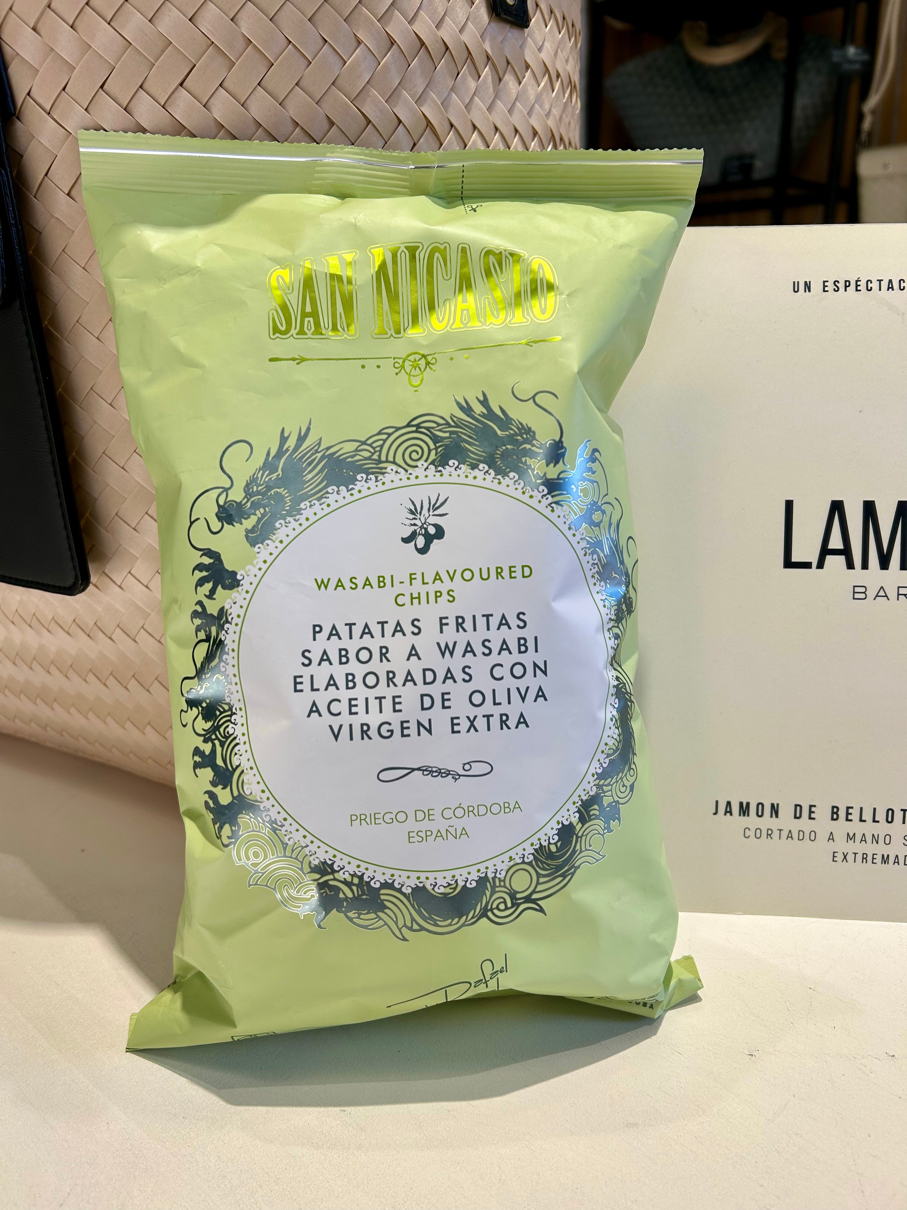 PATATAS FRITAS SABOR A WASABI 150gr. SAN NICASIO