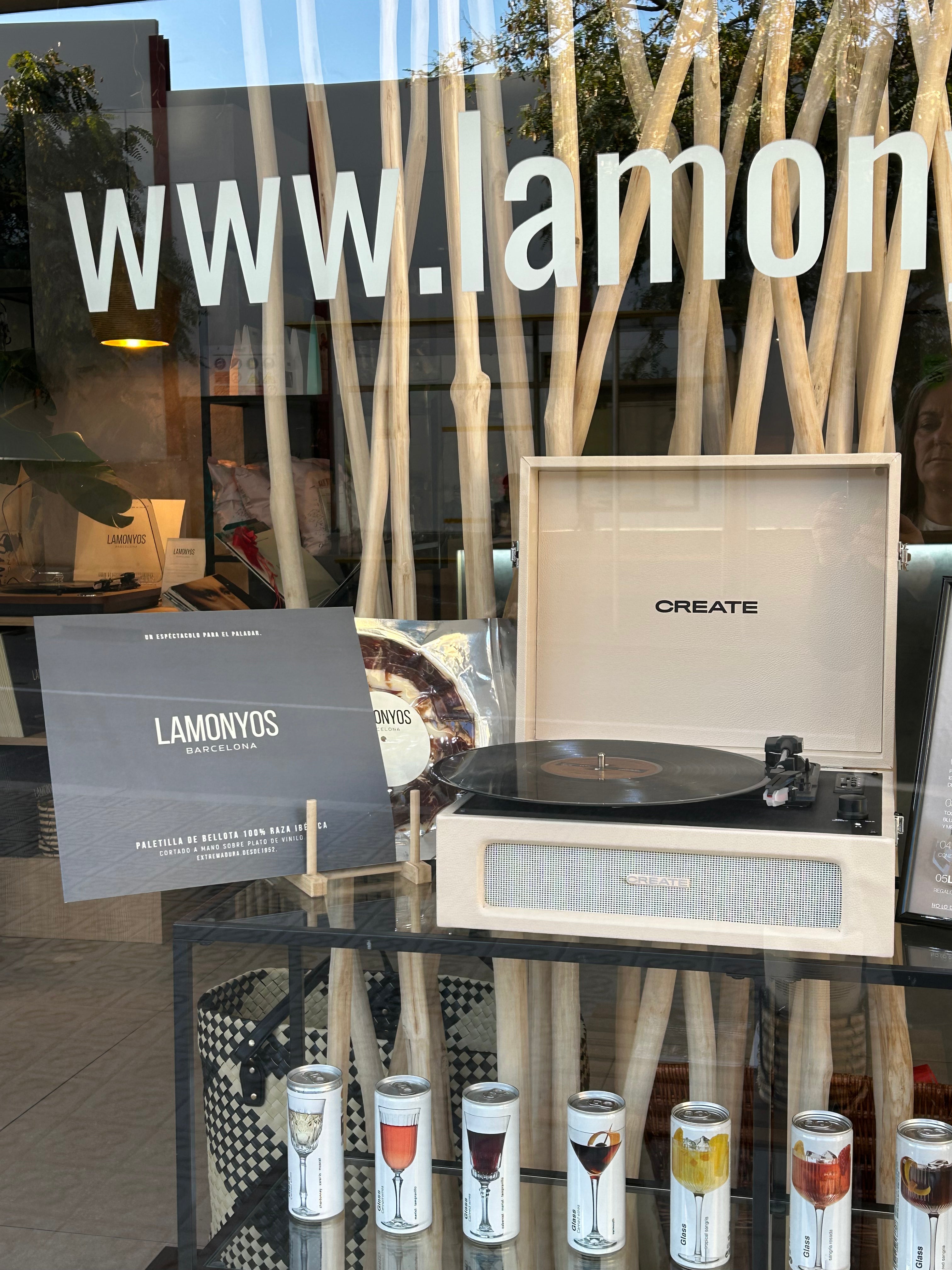 EDICIÓN LIMITADA TOCADISCOS CREATE + DISCO VINILO PALETA BELLOTA LAMONYOS Lanzamiento