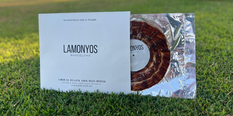 JAMON DE BELLOTA 100% IBERICO 90GR. LAMONYOS
