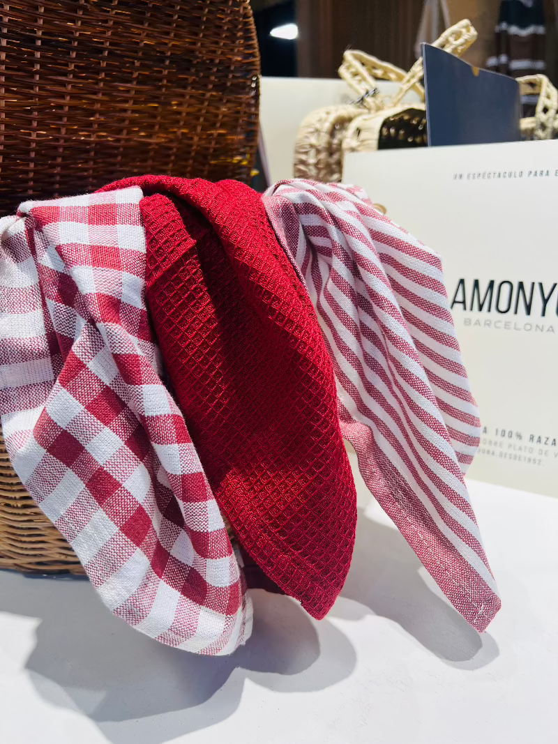 MANTEL PICNIC PARA DOS ROJO