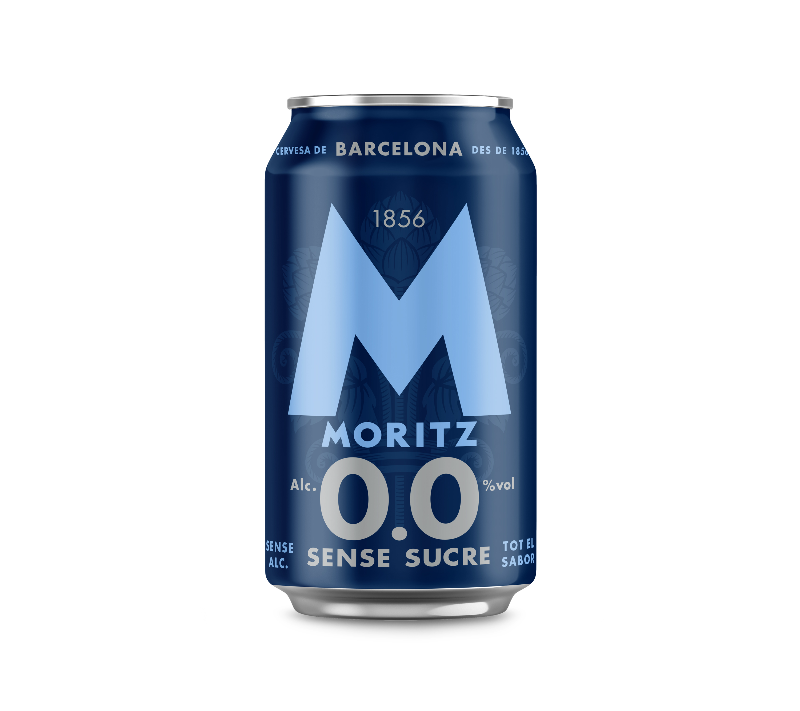 MORITZ 00 SIN AZUCAR LATA 33CL.