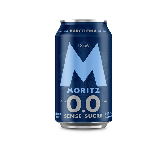 MORITZ 00 SIN AZUCAR LATA 33CL.
