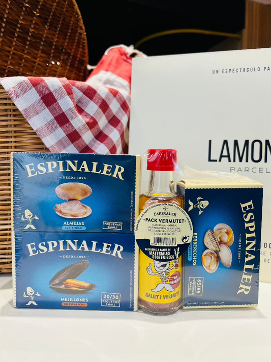 PACK VERMUTILLO: Almejas, mejillones, berberechos y salsa