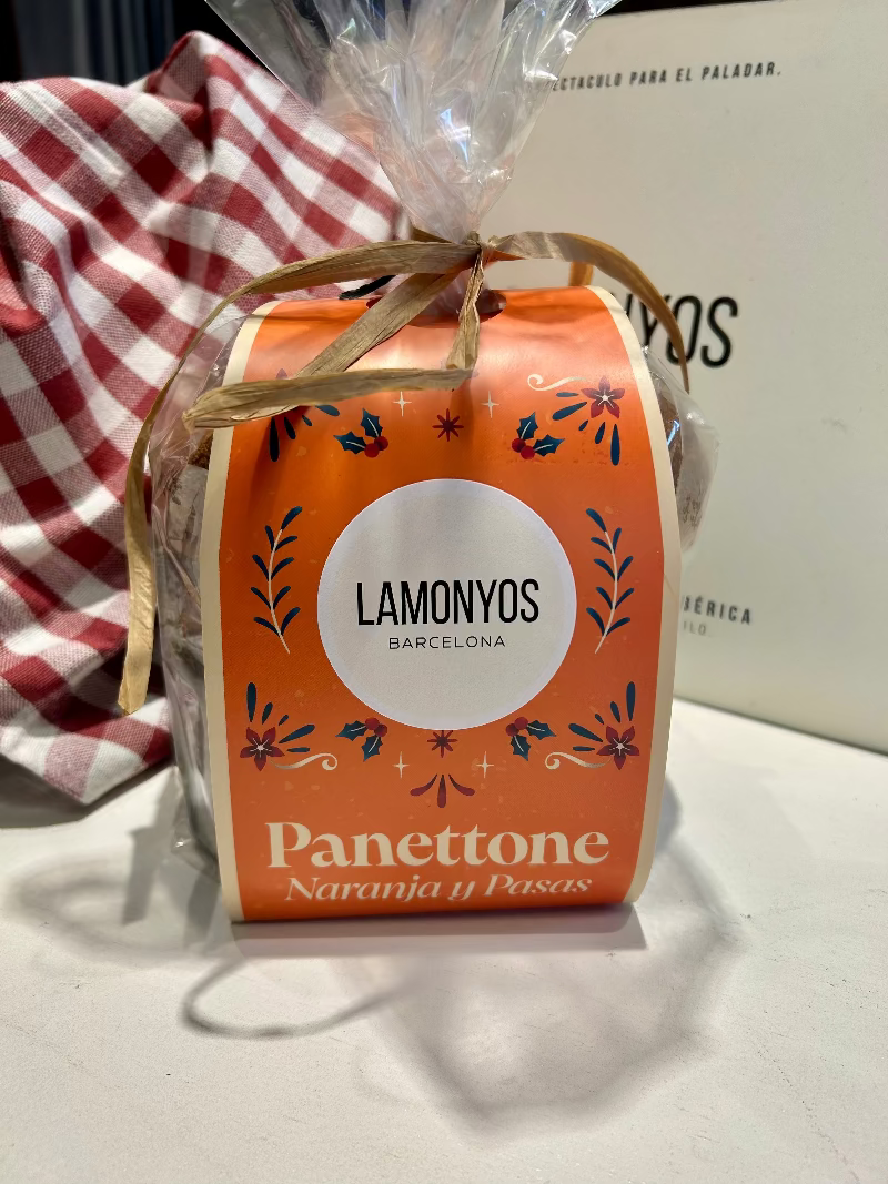 PANETTONE NARANJA Y PASAS LAMONYOS 