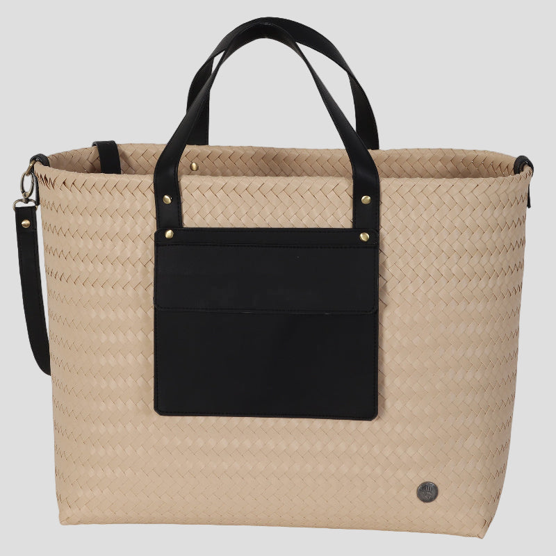 PERCEY  SHOPPER HANDBAG PICNIC BLACK HANDED BY