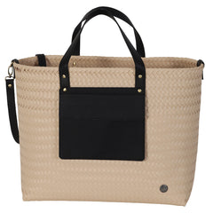 PERCEY  SHOPPER HANDBAG PICNIC BLACK HANDED BY