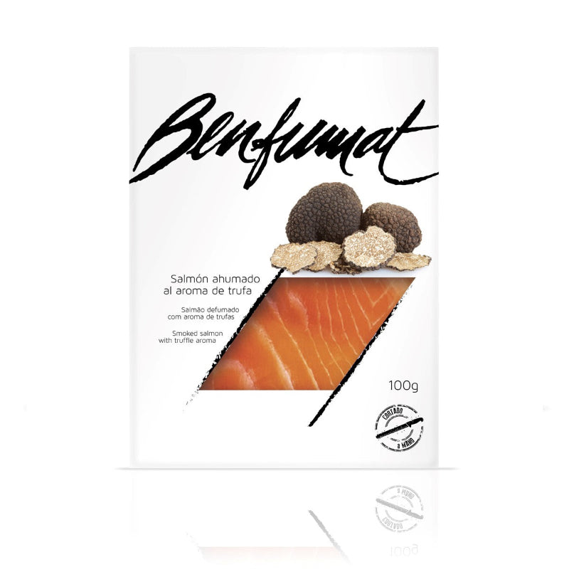 SALMON AHUMADO SOBRE AL AROMA DE TRUFA 