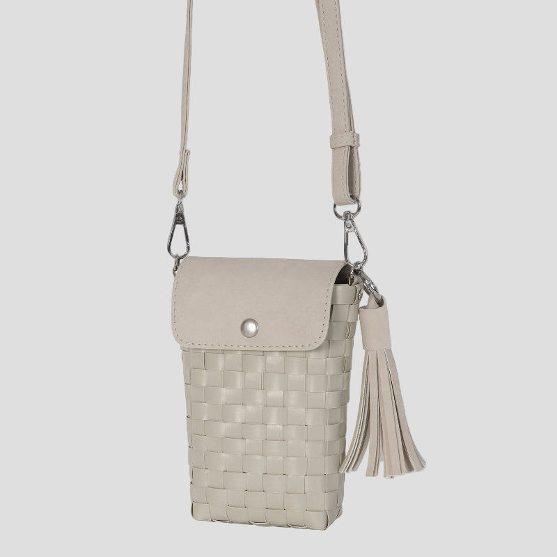 SCOOP HANDBAG PALE GREY HANDED BY_!