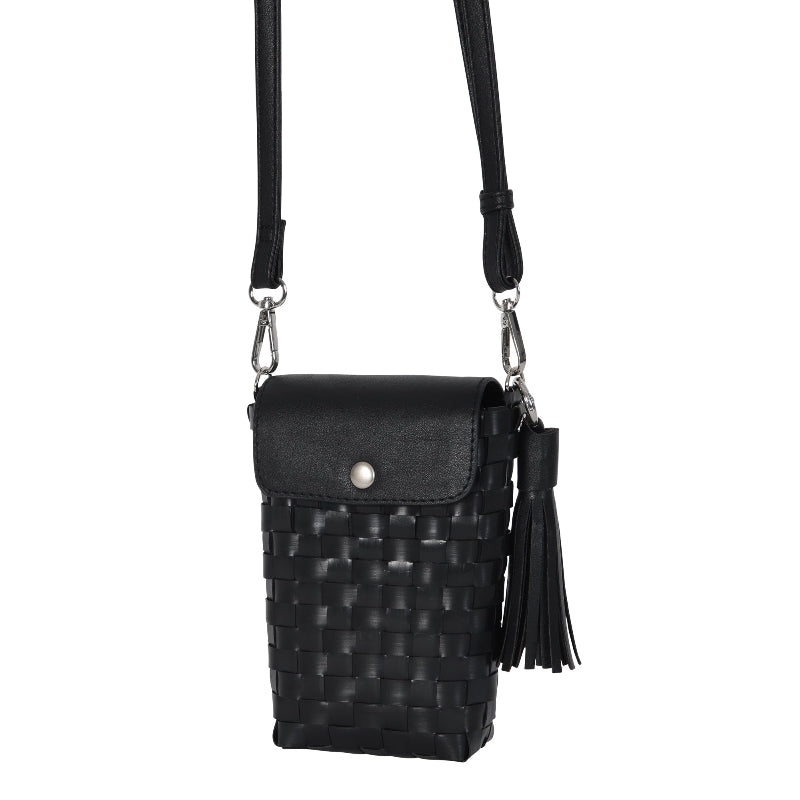 SCOOP HANDBAG PICNIC BLACK HANDED BY