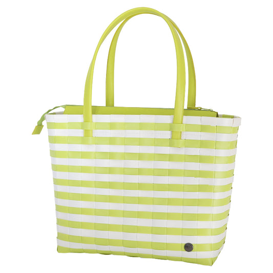 SUNNY BAY SHOPPER HANDBAG PICNIC BRIGHT GREEN HANDED BY