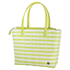 SUNNY BAY SHOPPER HANDBAG PICNIC BRIGHT GREEN HANDED BY