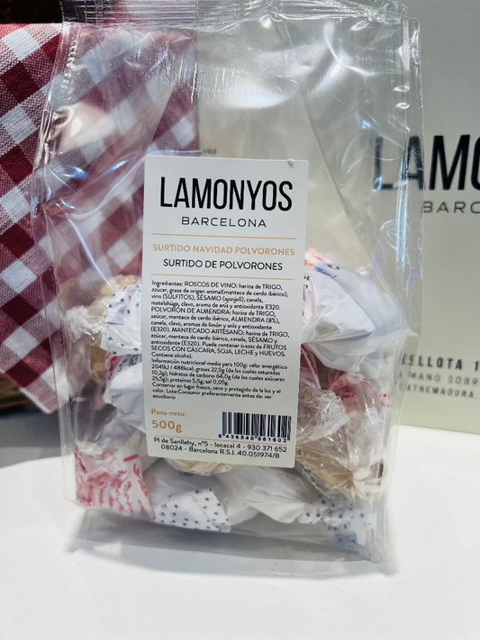 SURTIDO MANTECADOS, POLVORONES Y ROSCOS VINO LAMONYOS
