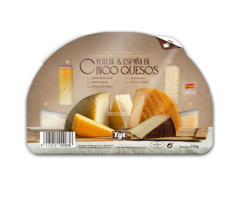 TABLA VUELTA A ESPAÑA EN CINCO QUESOS